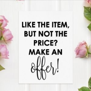 ✨ ALWAYS OPEN TO OFFERS AND BUNDLES!✨